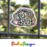 Floral Hedgehog Suncatcher