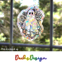 Floral Ghost Suncatcher