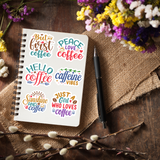 Coffee Quotes Vinyl Stickers