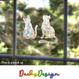 Animal Rainbow Suncatchers - labradors, cats, dachshunds, whippet