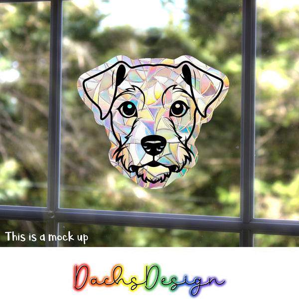 Lakeland Terrier Rainbow Suncatcher