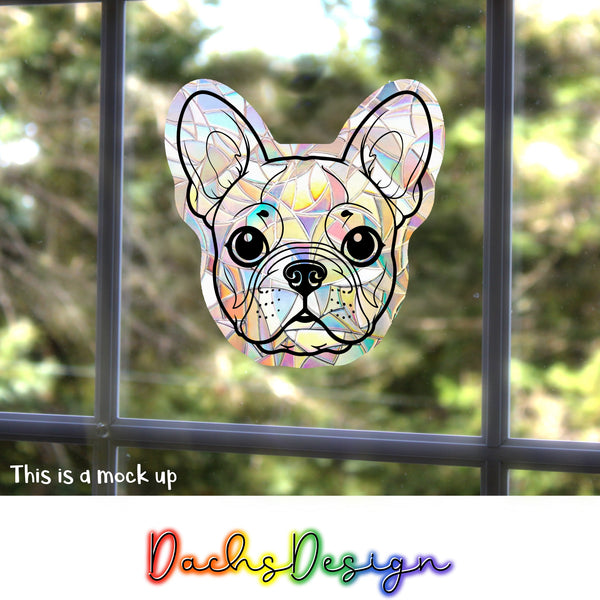 French Bulldog Rainbow Suncatcher