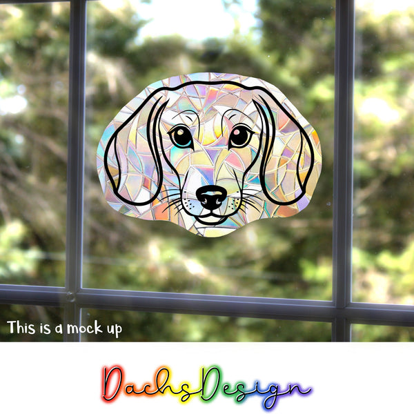 Dachshund Rainbow Suncatchers