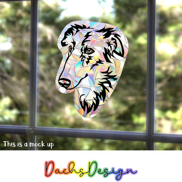 Borzoi Rainbow Suncatcher