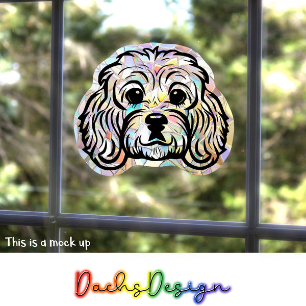 Cockerpoo Rainbow Suncatcher