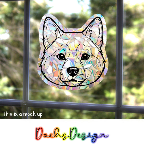 Akita Rainbow Suncatcher