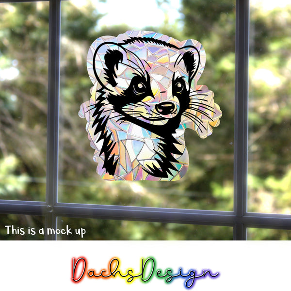 Ferret Rainbow Suncatcher