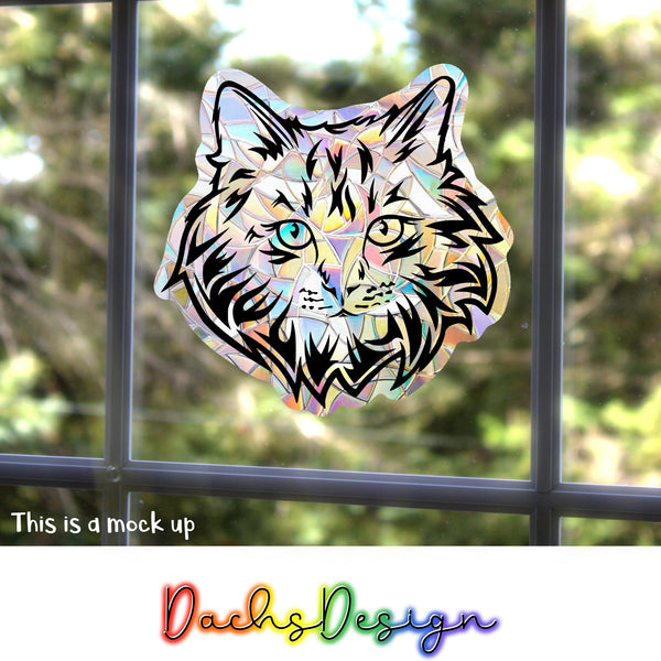 Cat Rainbow Suncatcher