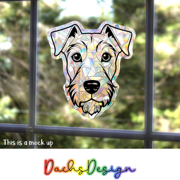 Irish Terrier Rainbow Suncatcher