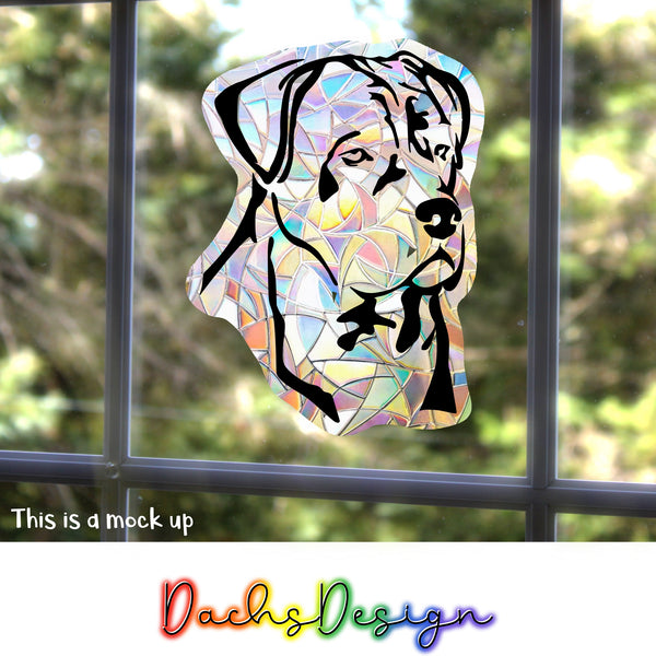 Cane Corso Rainbow Suncatcher