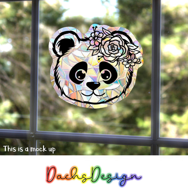 Panda Rainbow Suncatcher - Two Styles