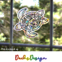 Floral Turtle Suncatcher