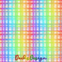 Rainbow Gingham on white - NON-EXCLUSIVE Seamless Pattern