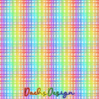 Rainbow Gingham on white - NON-EXCLUSIVE Seamless Pattern