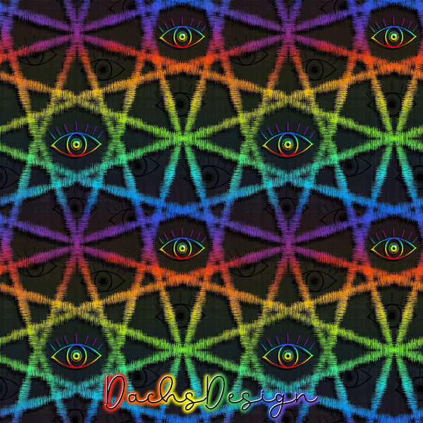 Rainbow Evil Eye - NON-EXCLUSIVE Seamless Pattern