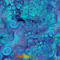 Blue Acrylic Paint Pour - NON-EXCLUSIVE Seamless Pattern