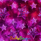 Leopard Print Stars on hot pink - NON-EXCLUSIVE Seamless Pattern