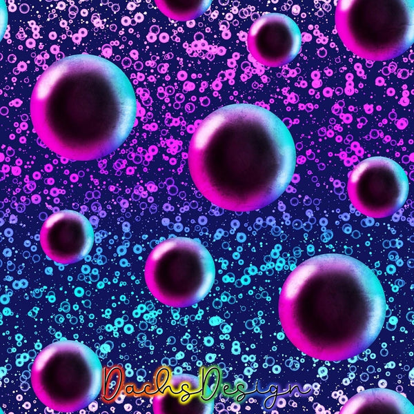 Purple Blue Bubbles - NON-EXCLUSIVE Seamless Pattern