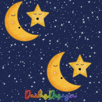 Moon and Stars - NON-EXCLUSIVE Seamless Pattern