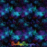 Purple and Teal Galaxy - NON-EXCLUSIVE Seamless Pattern