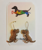 Tyrannosaurus-Rex Dinosaur Dangly Earrings