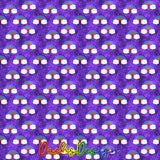 Bright rainbows on purple - NON-EXCLUSIVE Seamless Pattern