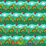 Rainbows and Mouse - NON-EXCLUSIVE Seamless Pattern