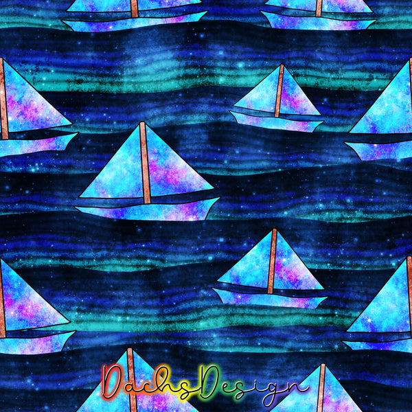 Galaxy Boats - NON-EXCLUSIVE Seamless Pattern