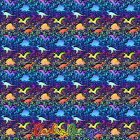 Rainbow Dinosaurs - NON-EXCLUSIVE Seamless Pattern