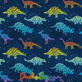 Rainbow Floral Dinosaurs - NON-EXCLUSIVE Seamless Pattern