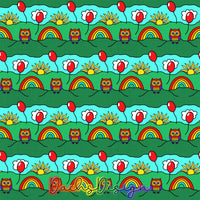 Rainbows and Owl - NON-EXCLUSIVE Seamless Pattern