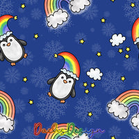 Rainbow Penguin Christmas - NON-EXCLUSIVE Seamless Pattern