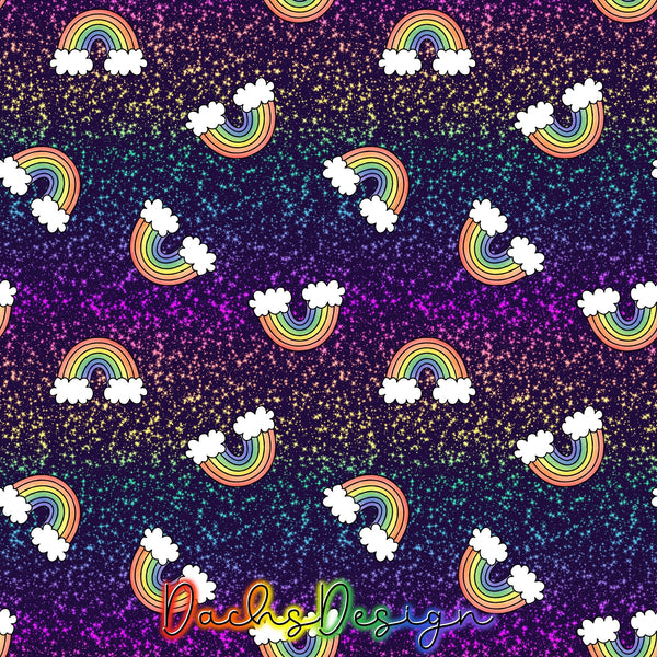 Crazy Rainbows and background - NON-EXCLUSIVE Seamless Pattern