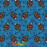 Rainbow Yarn Sheep on teal - NON-EXCLUSIVE Seamless Pattern