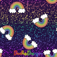 Crazy Rainbows and background - NON-EXCLUSIVE Seamless Pattern