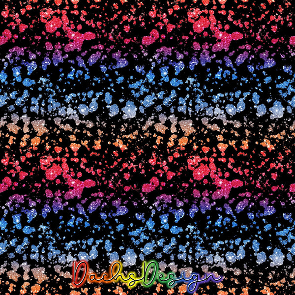 Sunset Glitter Splatter - NON-EXCLUSIVE Seamless Pattern