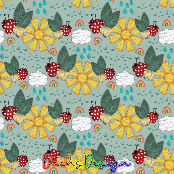 Mushrooms and Bugs - NON-EXCLUSIVE Seamless Pattern