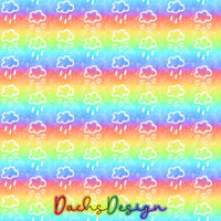 Clouds and Rainbows -  NON-EXCLUSIVE Seamless Pattern