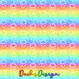 Clouds and Rainbows -  NON-EXCLUSIVE Seamless Pattern