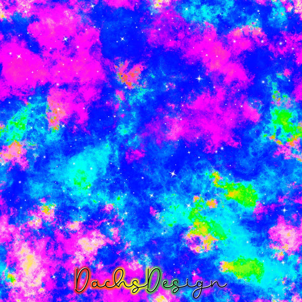 Pink Neon Galaxy - NON-EXCLUSIVE Seamless Pattern