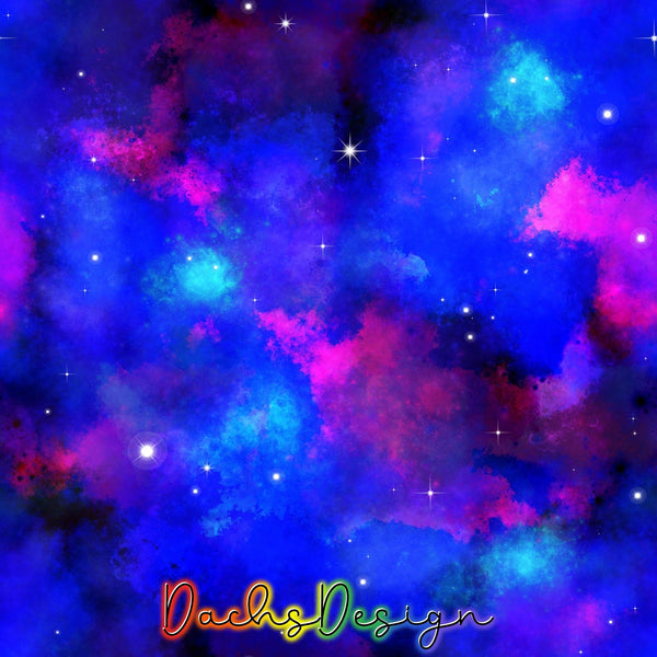 Blue Pink Galaxy - NON-EXCLUSIVE Seamless Pattern