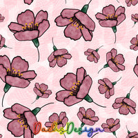 Cherry blossom on light pink - NON-EXCLUSIVE Seamless Pattern