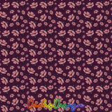 Cherry blossom on dark plum -  NON-EXCLUSIVE Seamless Pattern