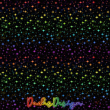 Rainbow Stars on black - NON-EXCLUSIVE Seamless Pattern