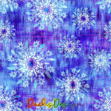 Textured Floral on Blue - NON-EXCLUSIVE Seamless Pattern