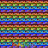 Rainbow Fire Engines - NON-EXCLUSIVE Seamless Pattern