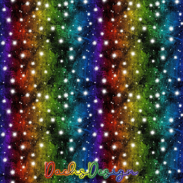 Sparkly Rainbow Galaxy - NON-EXCLUSIVE Seamless Pattern