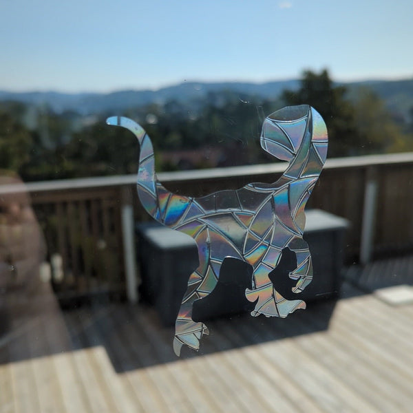 Velociraptor Dinosaur Rainbow Suncatcher