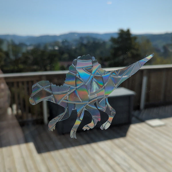 Spinosaurus Dinosaur Rainbow Suncatcher