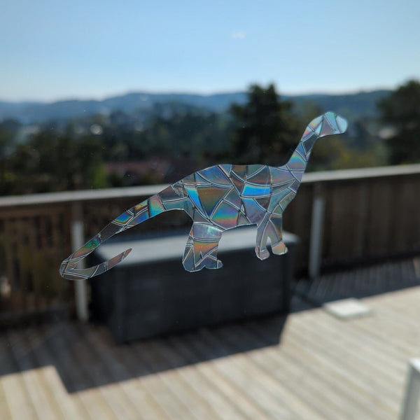 Brontosaurus Dinosaur Rainbow Suncatcher